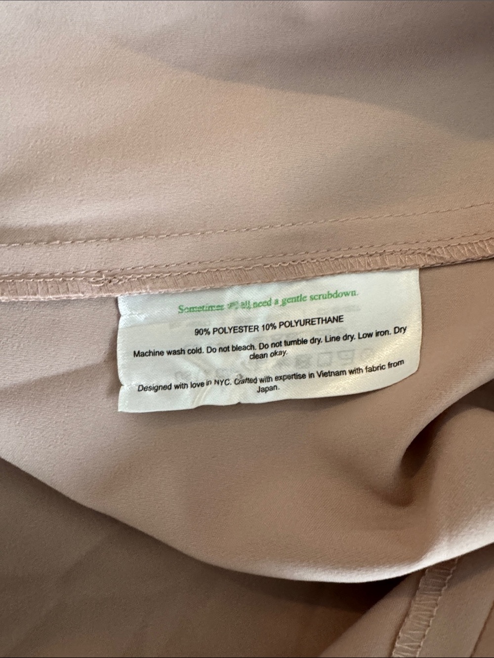 MM Lafleur Blush Pink Khaki Cassandra Midi Dress Vest Sleeveless Button Up Front - Picture 7 of 7